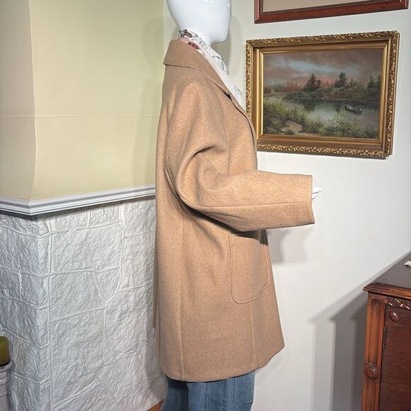 NWOT Old Navy Camel Car Length Coat - Picture 6 of 11